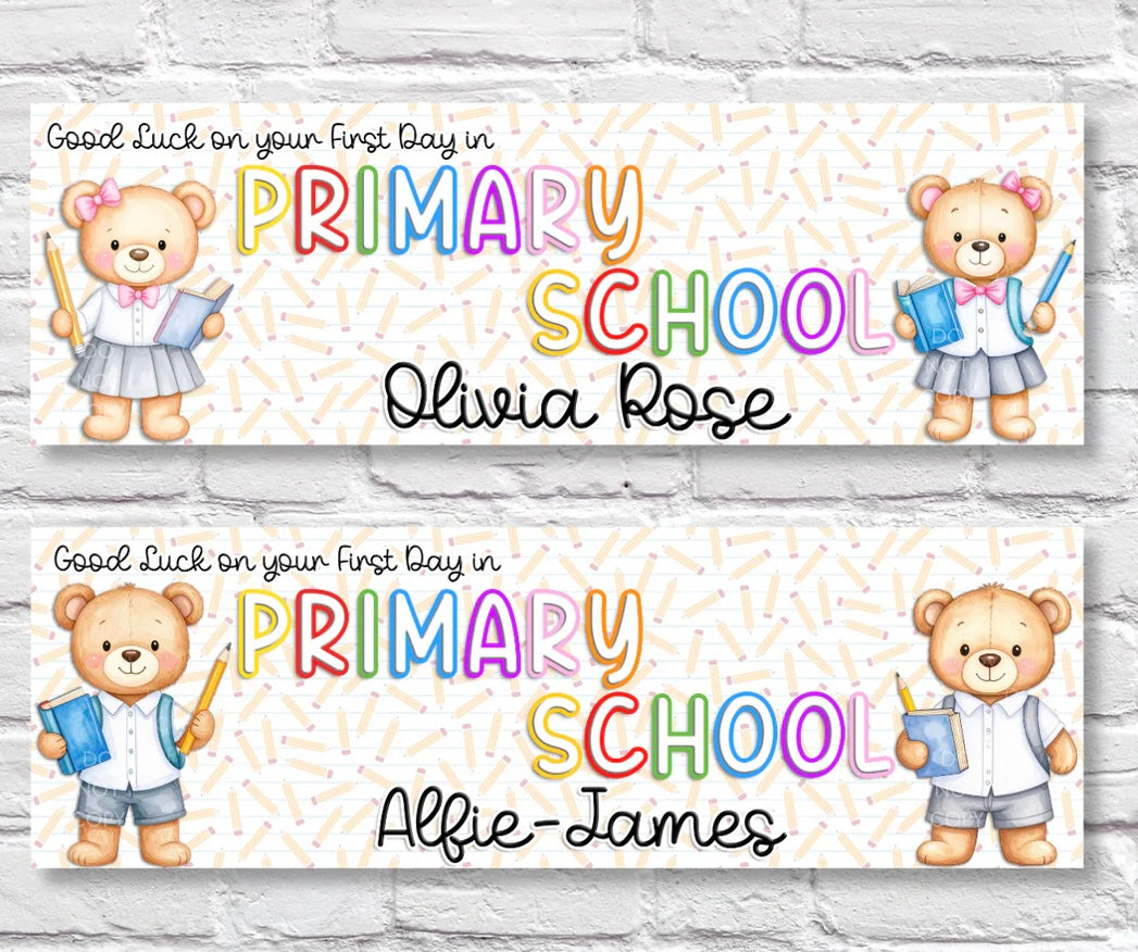 First Day in Primary School Banner