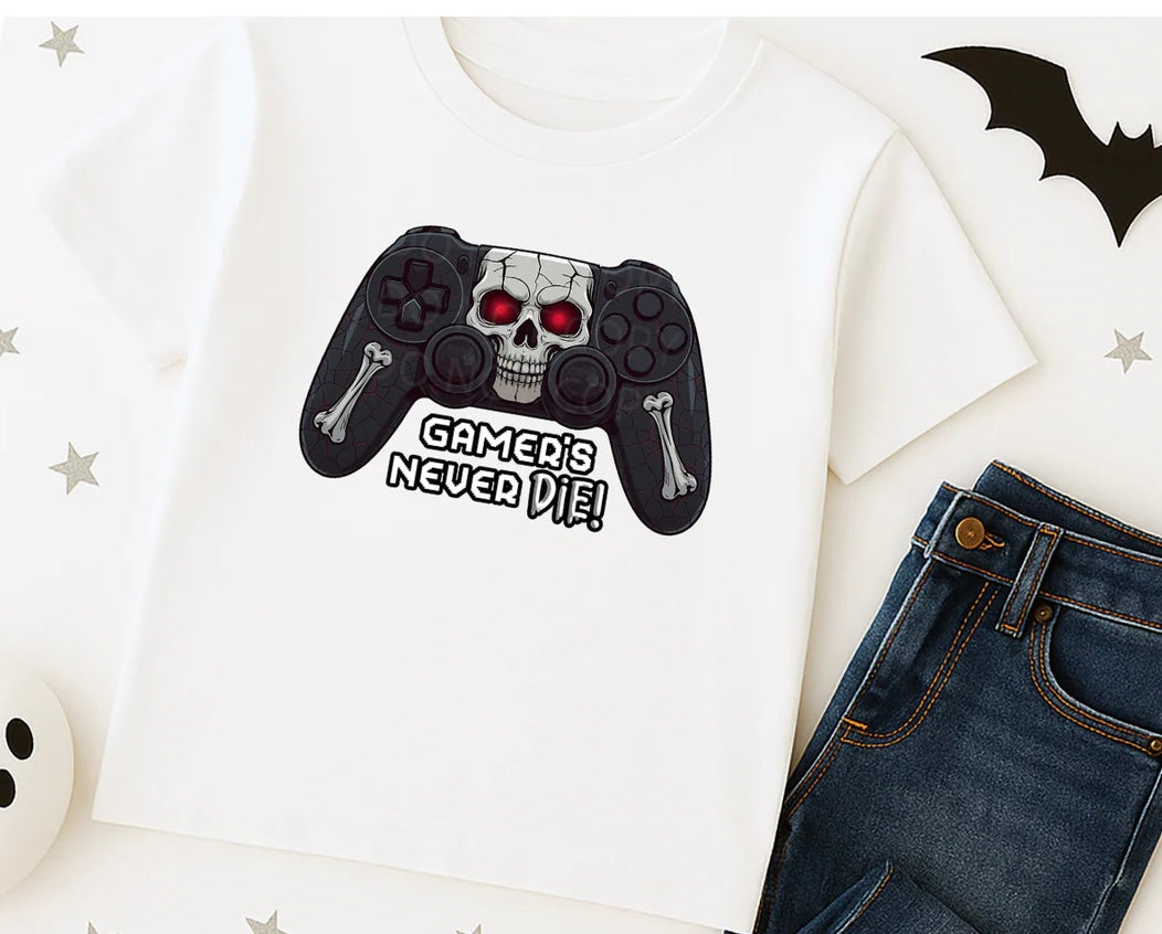 Gamer - White T/Shirt - Long Sleeve Top - Jumper - Hoody