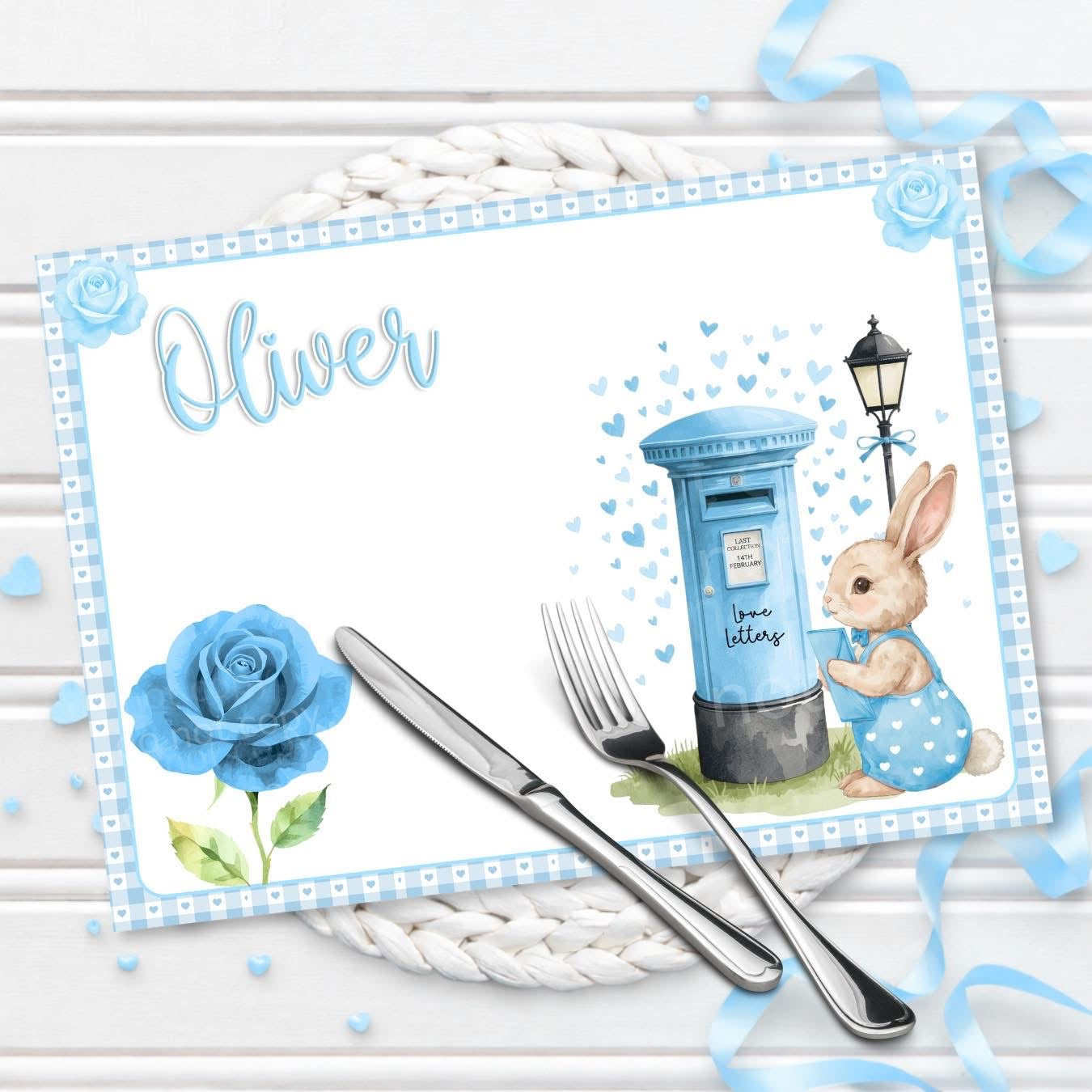 Valentine’s Leather Placemat