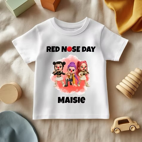 Kpop Red Nose Day - White T/Shirt - Long Sleeve Top - Jumper - Hoody