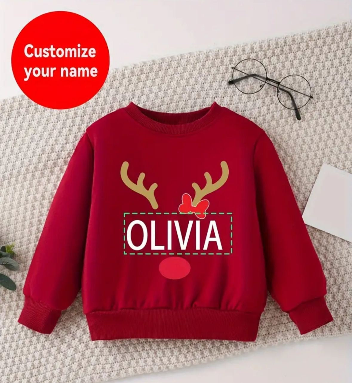 Reindeer Children's Christmas Jumper