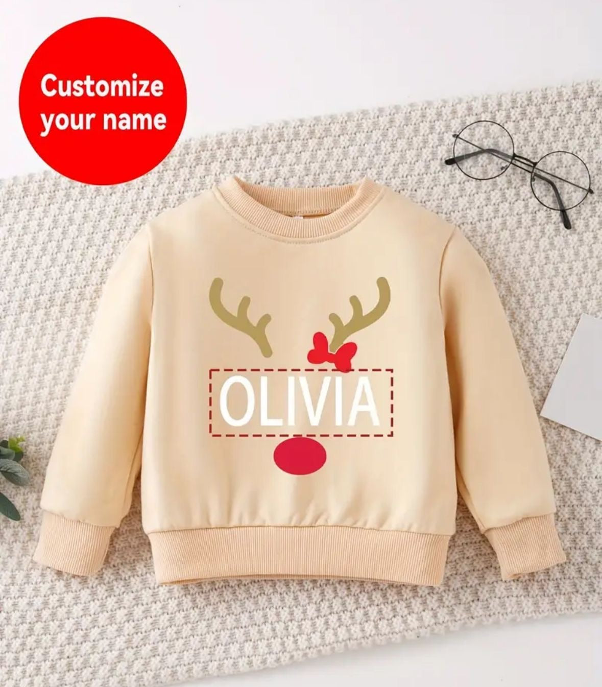 Reindeer Children's Christmas Jumper