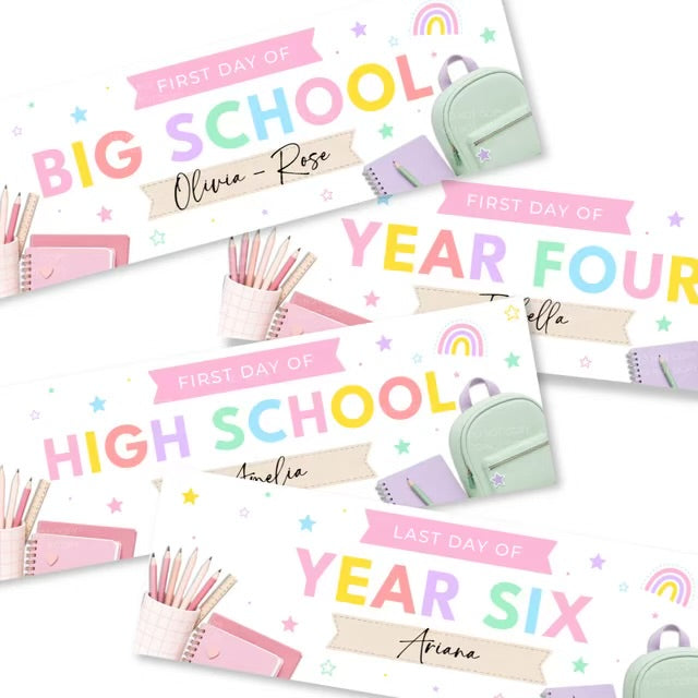 Starting Nursery/Reception/ School Banners