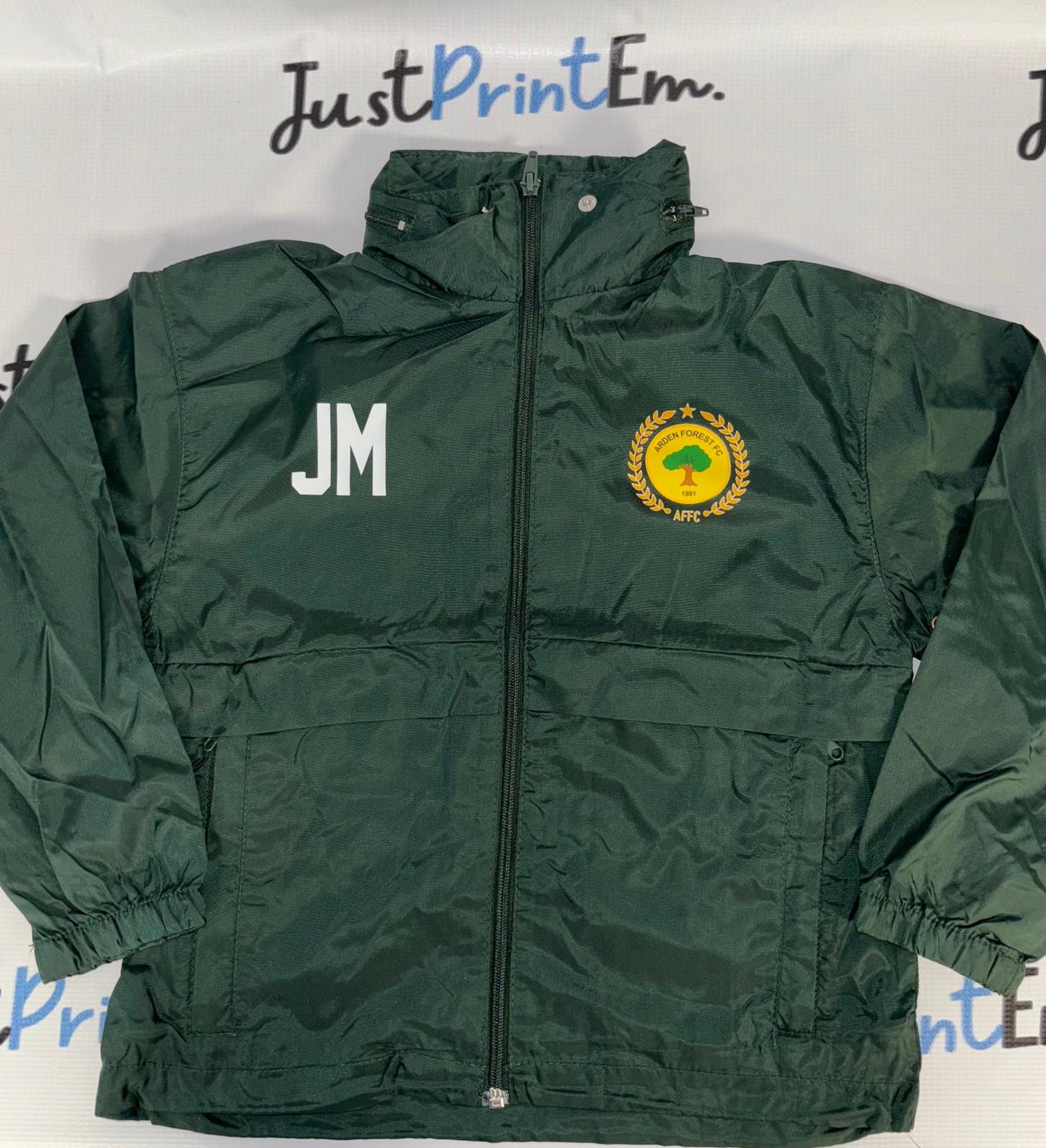 Arden Forest Football Club - Green Rain Jackets