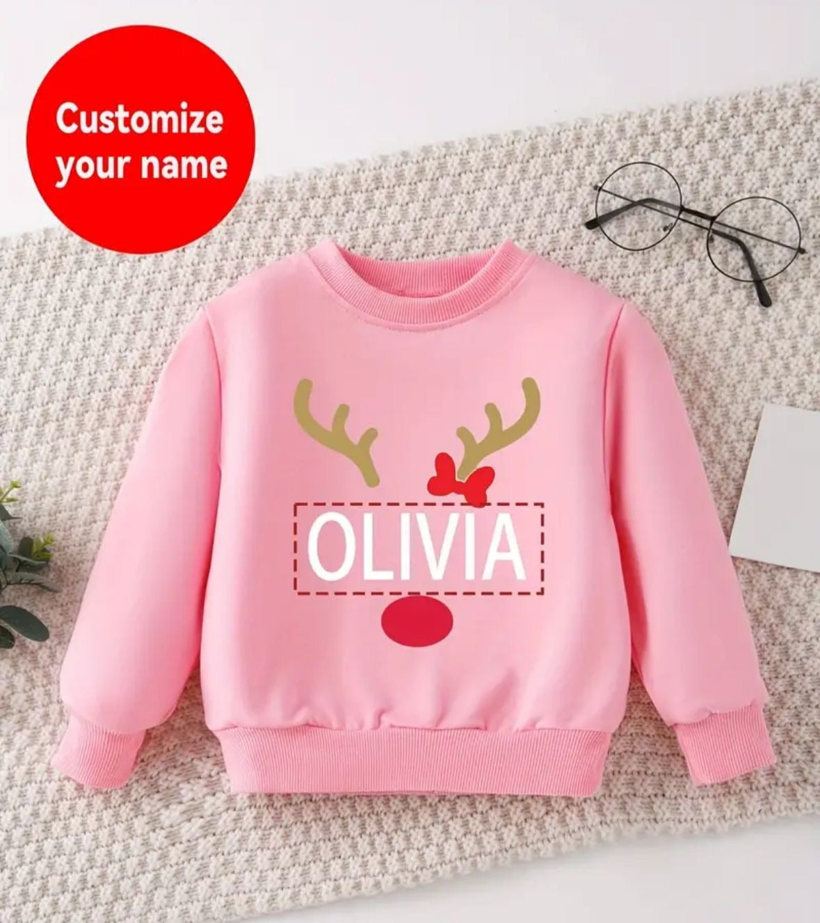 Reindeer Children's Christmas Jumper