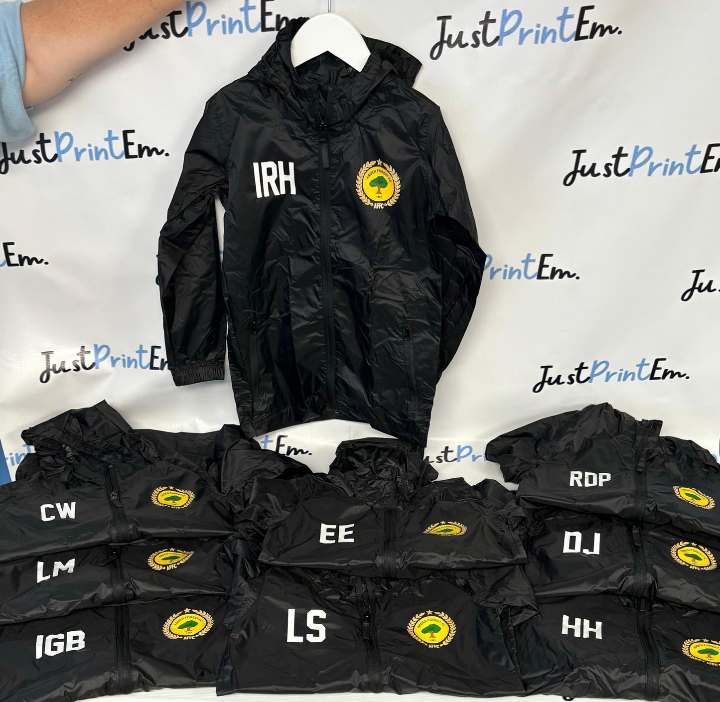 Arden Forest Football Club - Black Rain Jackets