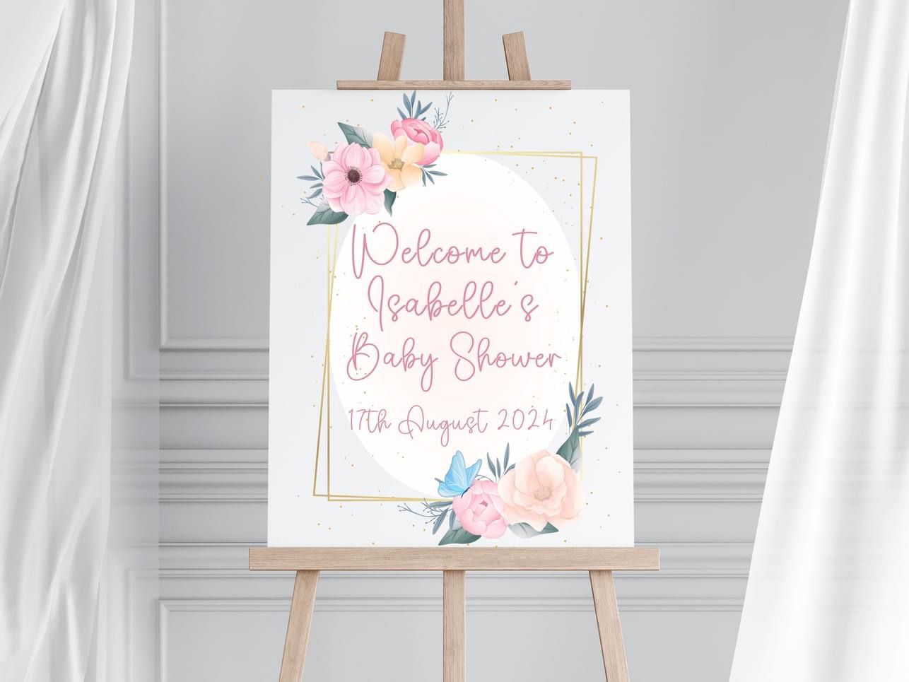 Baby Shower Welcome Board