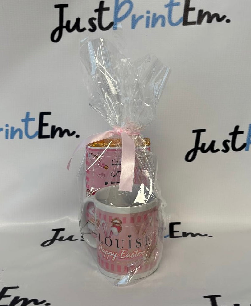 PLouise inspired Happy Easter Mug & Chocolate