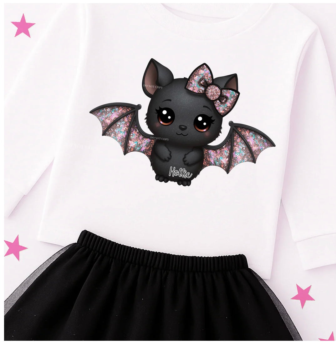 Bat - Vest - White T/Shirt - Long Sleeve Top - Jumper - Hoody- Tutu