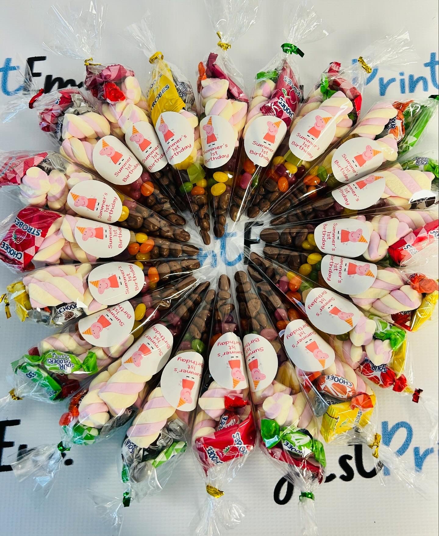 Personalised Party Cones - 15pc