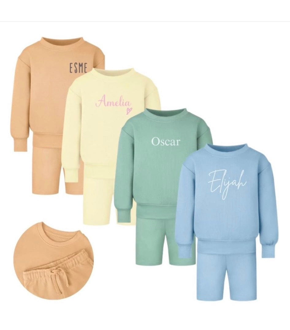 Oversized Sweatshirt and Short Set