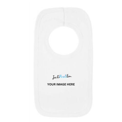 Baby White Pull Over Custom Bib