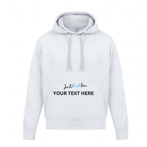 White Adult Custom Hoodie