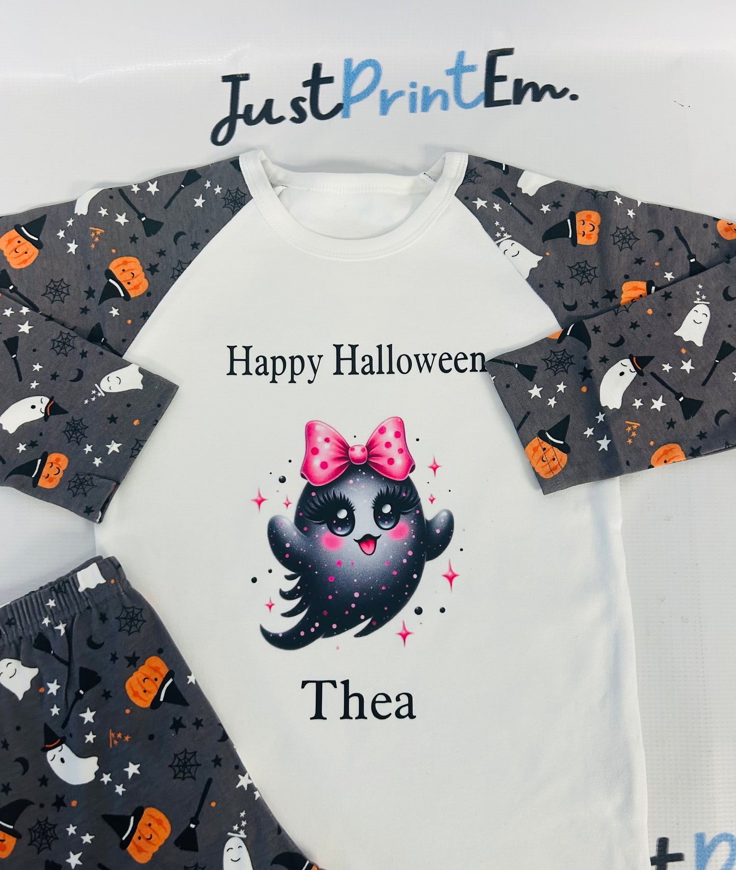 Girly Ghost Halloween Pjs