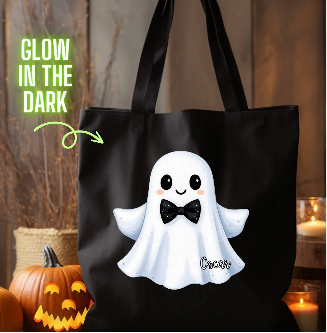 Glow in the Dark Ghost Halloween Bag