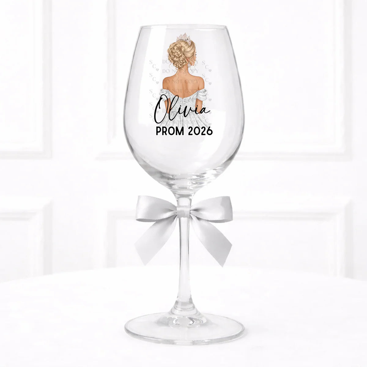Prom Wine Glass