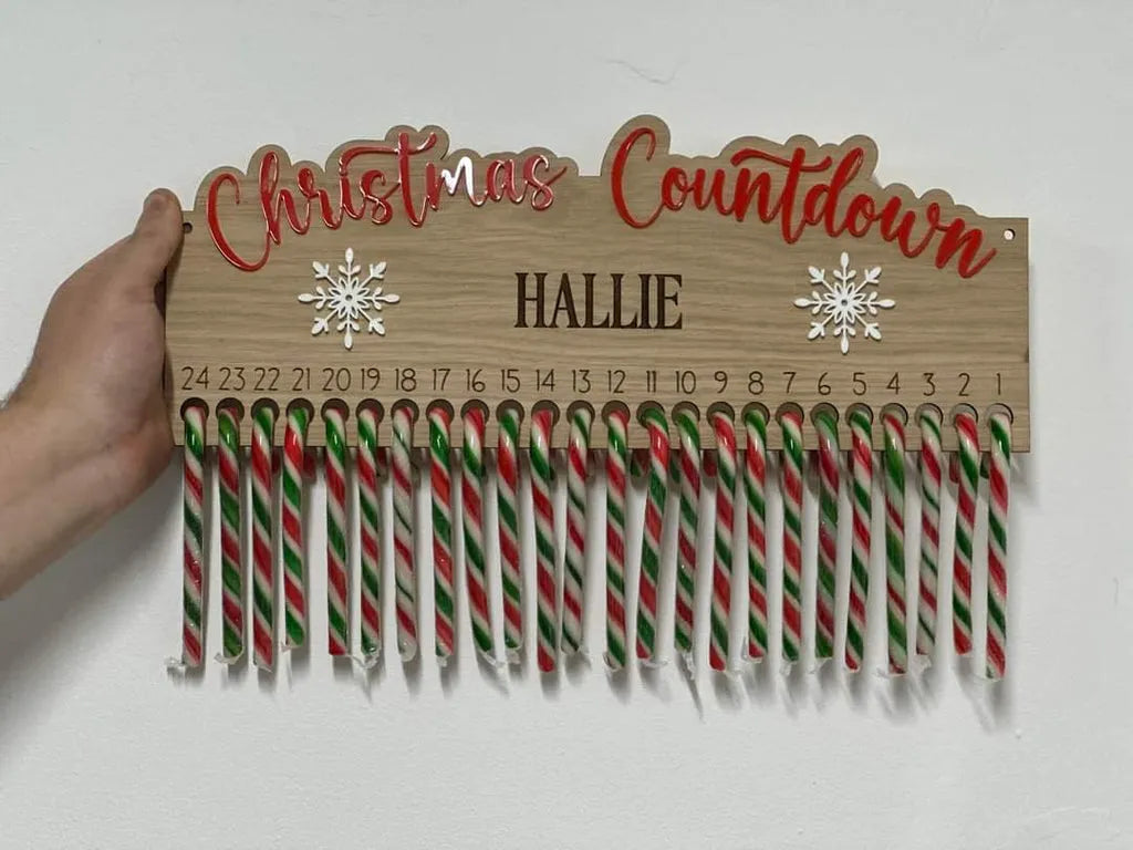 Christmas - Candy Cane Countdown Oak