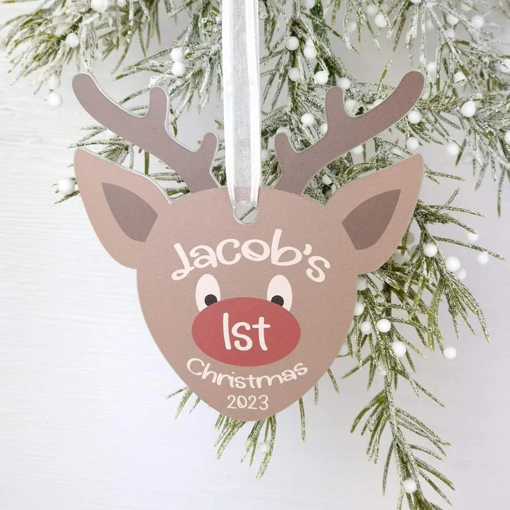 Christmas - My first Christmas Reindeer Bauble