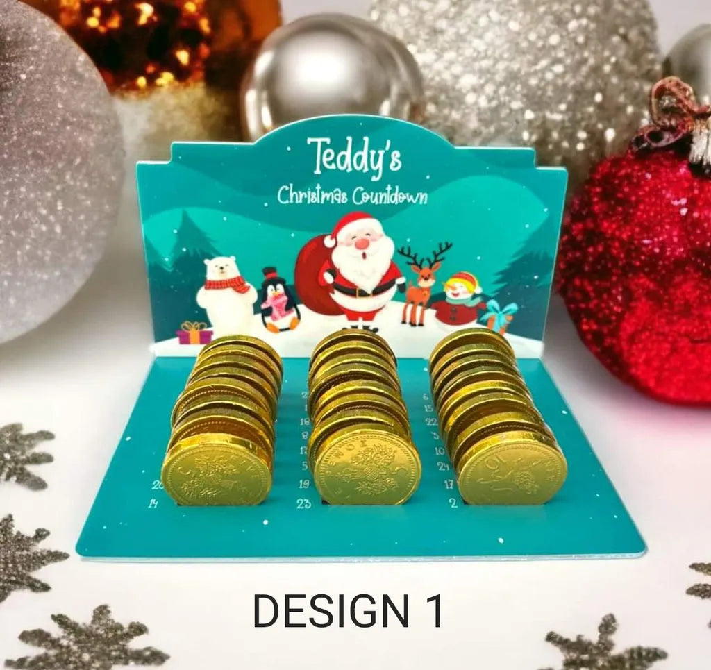 Christmas - Santa Chocolate Coin Countdown