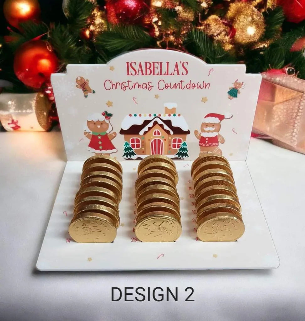 Christmas - Gingerbread Chocolate Coin Countdown