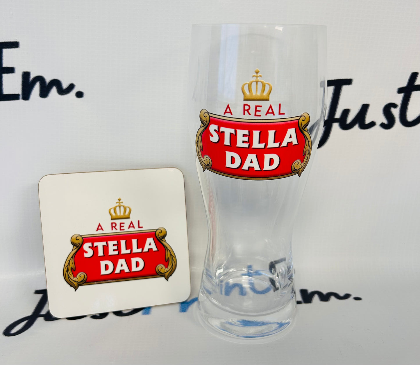 Beer Glass & Coaster