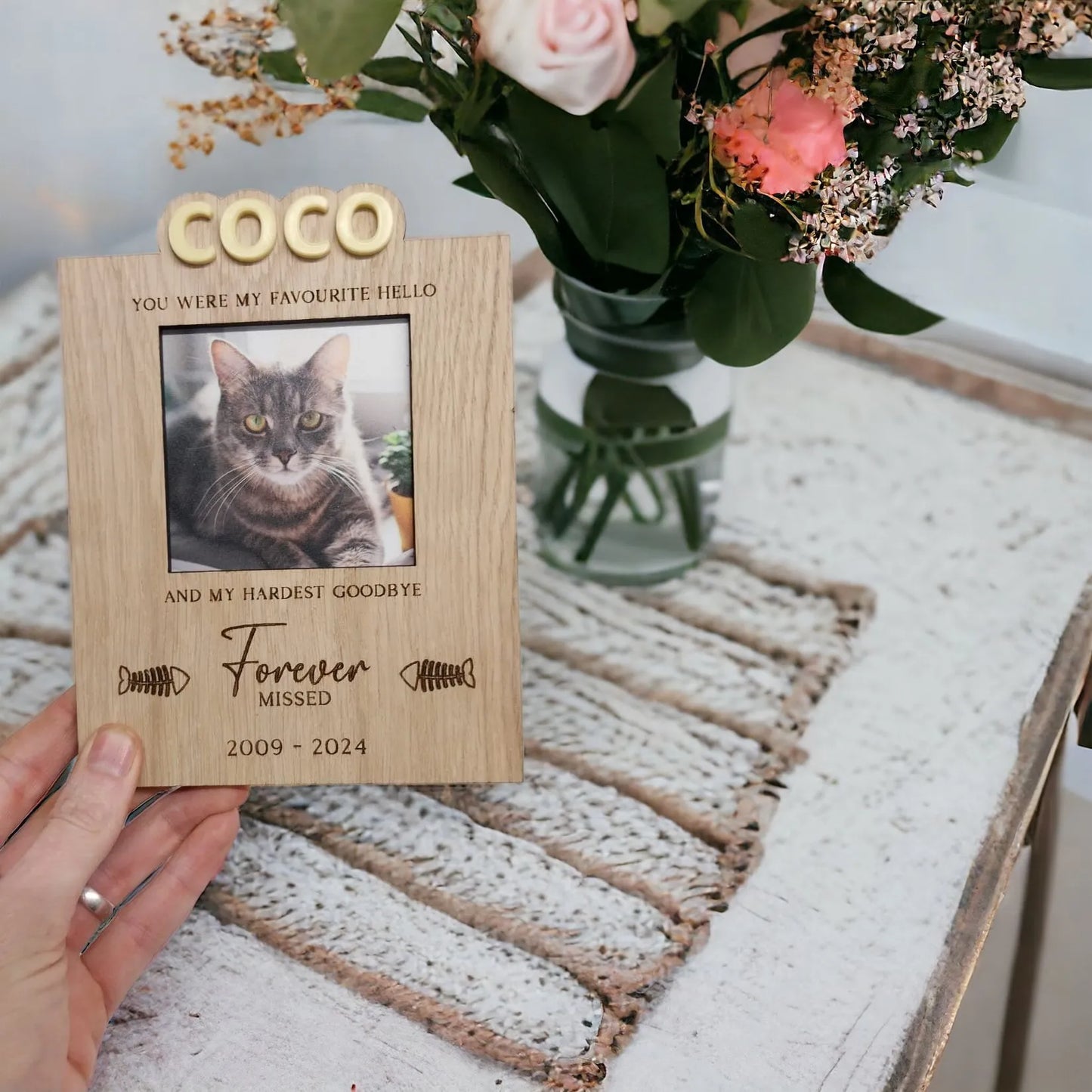 Personalised Wooden Pet Plaque