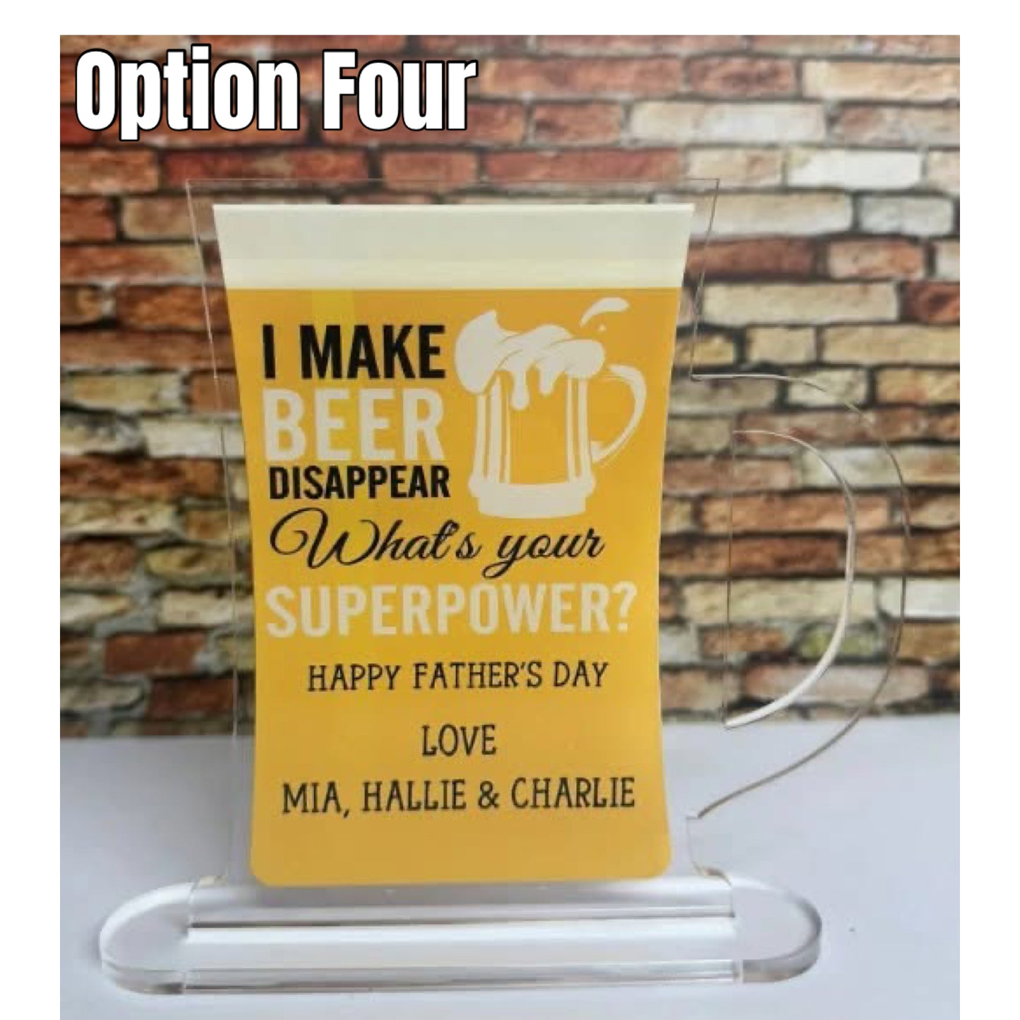 Acrylic Beer Signs