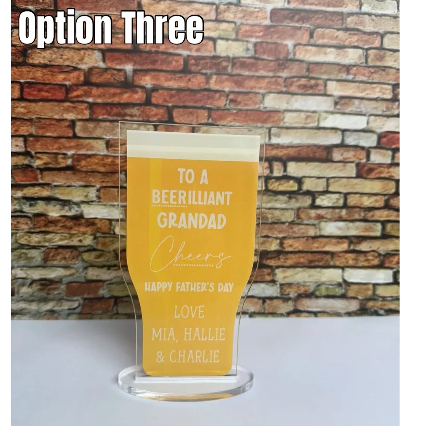 Acrylic Beer Signs