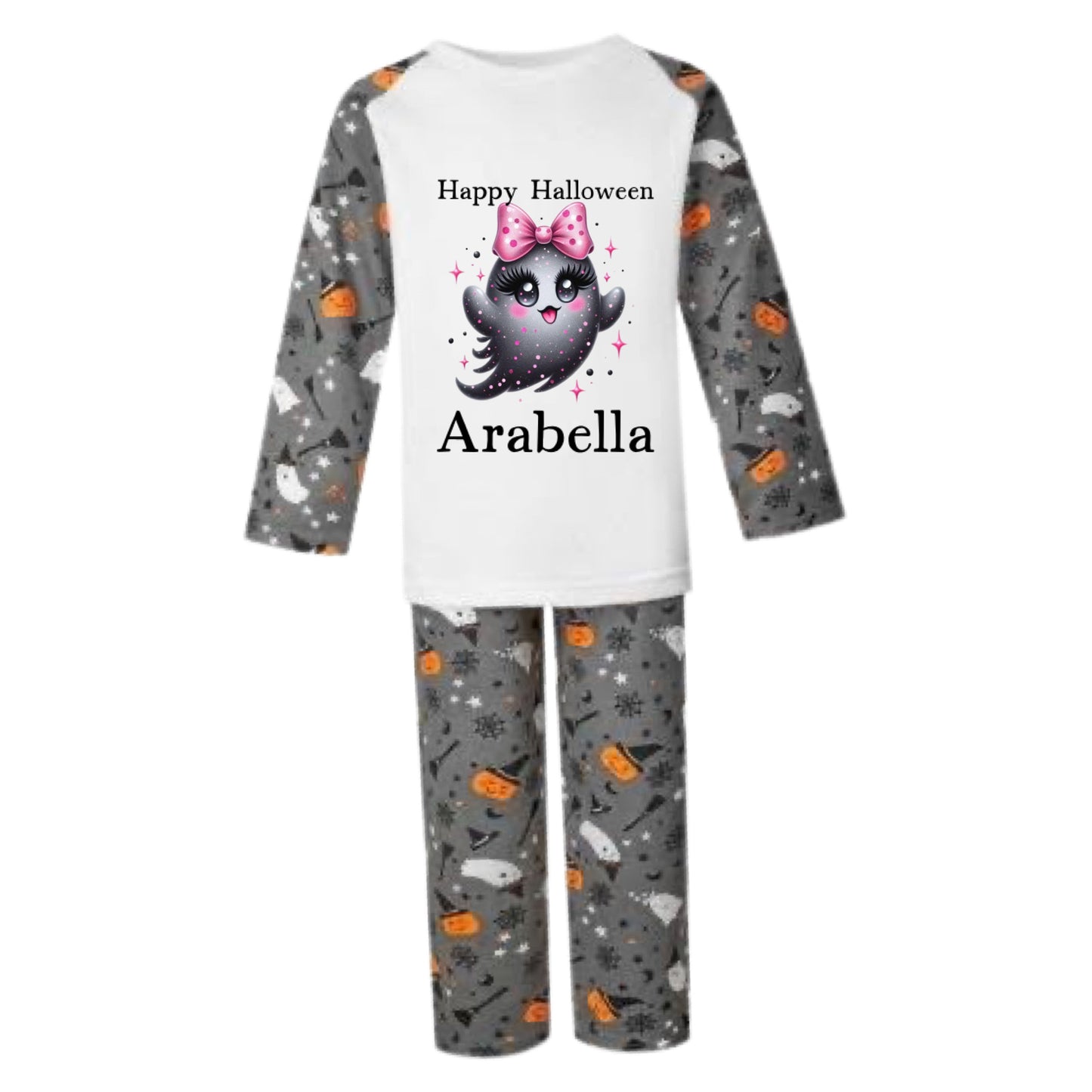 Girly Ghost Halloween Pjs