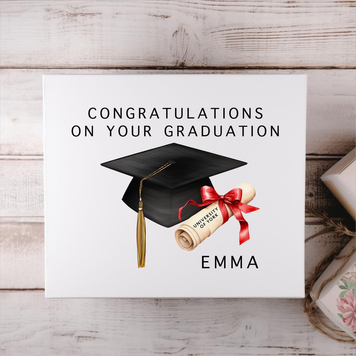 Congratulations on your Graduation - Cap and Scroll