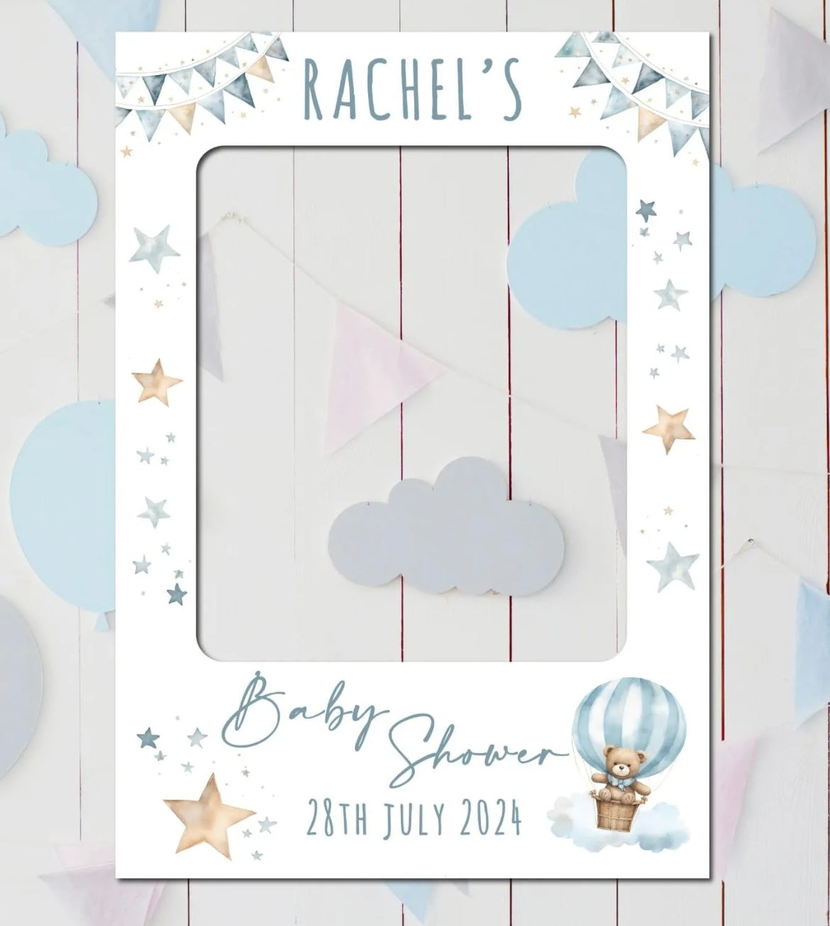 Baby Shower Selfie Teddy Board