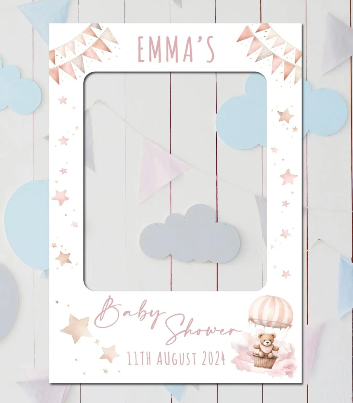 Baby Shower Selfie Teddy Board