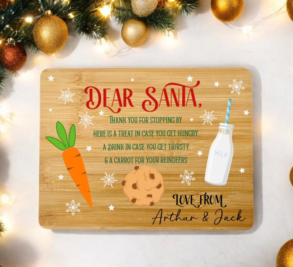 Santa Wooden Treat Boards