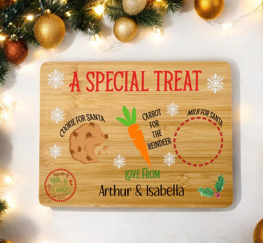 Santa Wooden Treat Boards
