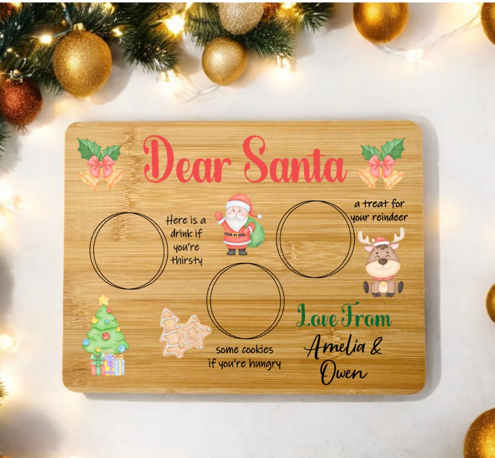 Santa Wooden Treat Boards