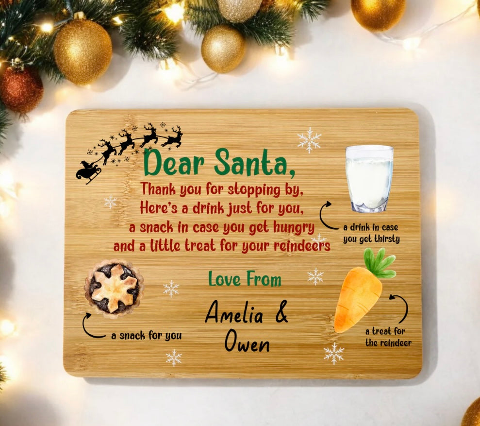Santa Wooden Treat Boards