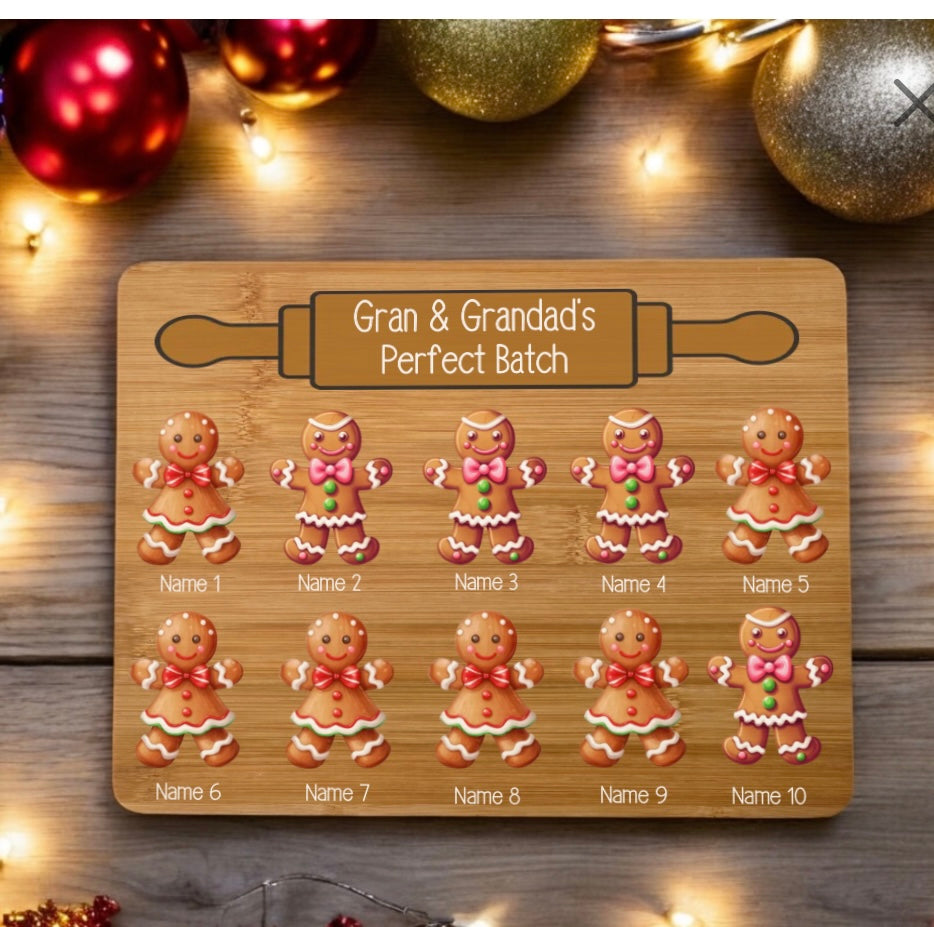 Gingerbread Bamboo Chopping Board
