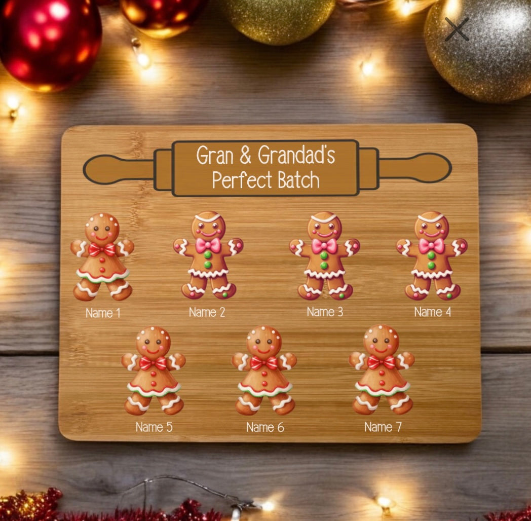 Gingerbread Bamboo Chopping Board