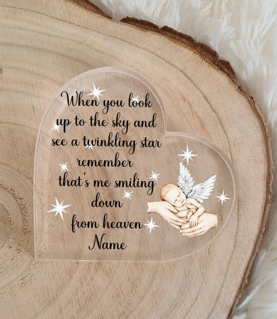 Acrylic Memorial Heart