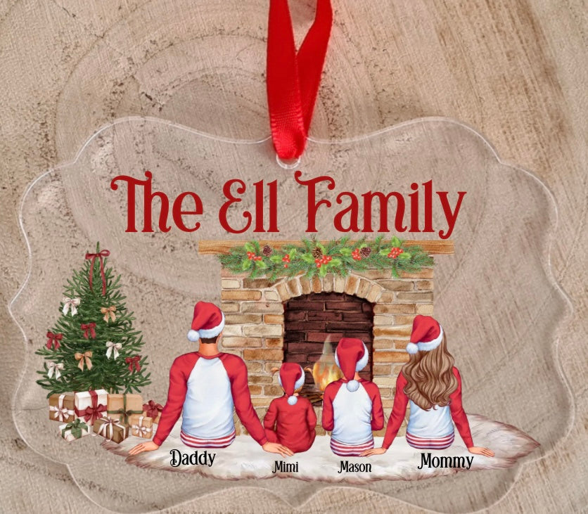 Family Personalised Christmas Tree Decoration