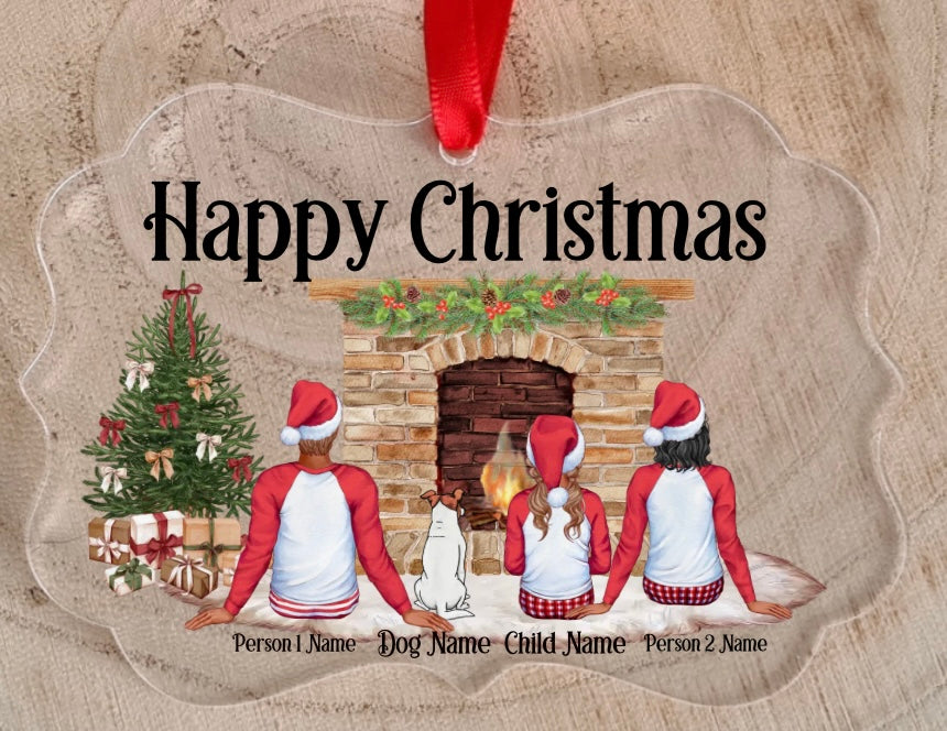 Family Personalised Christmas Tree Decoration