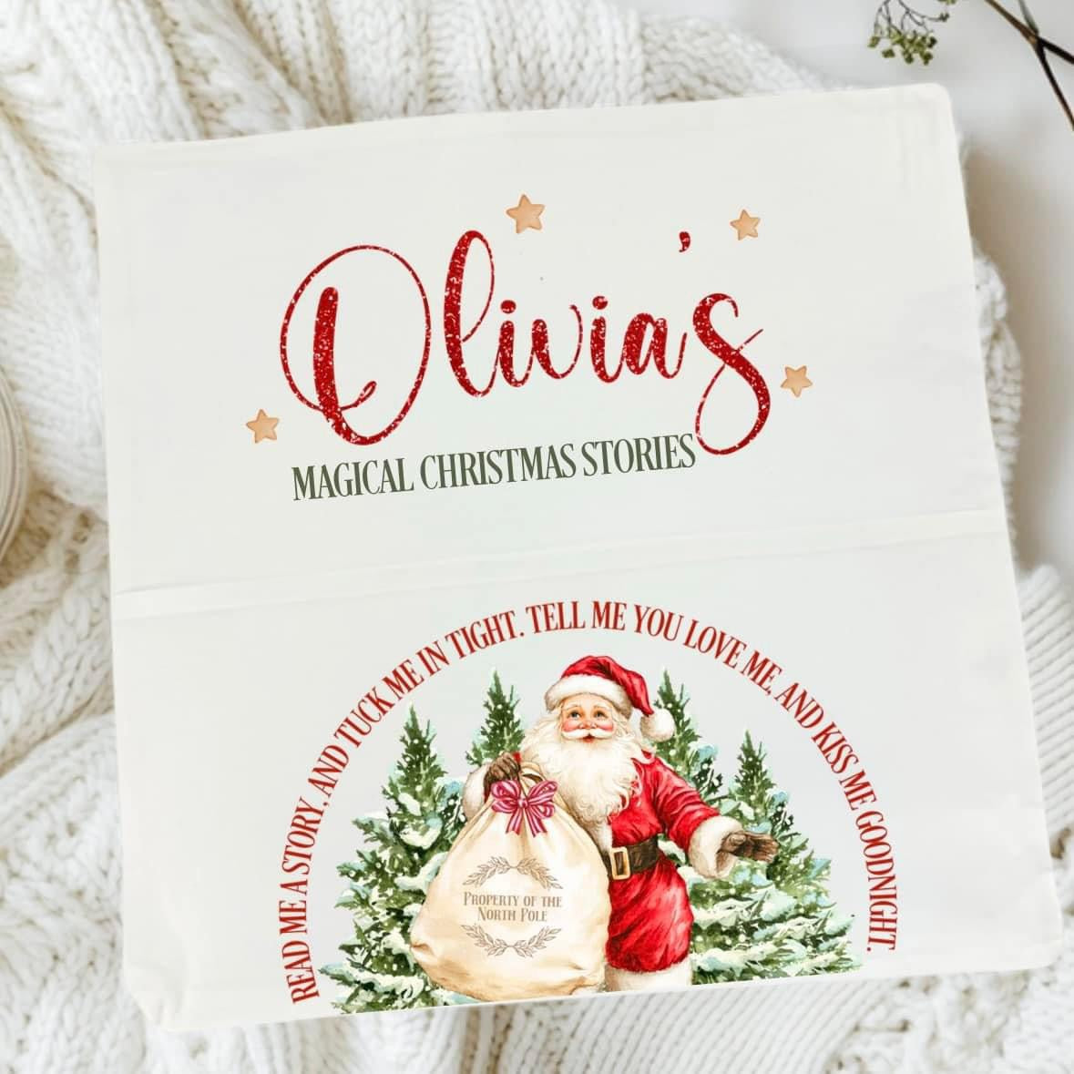 Christmas Book Cushion Cover