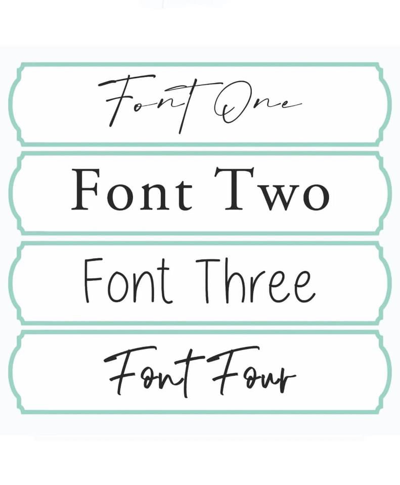 Add Your Own Text Signs