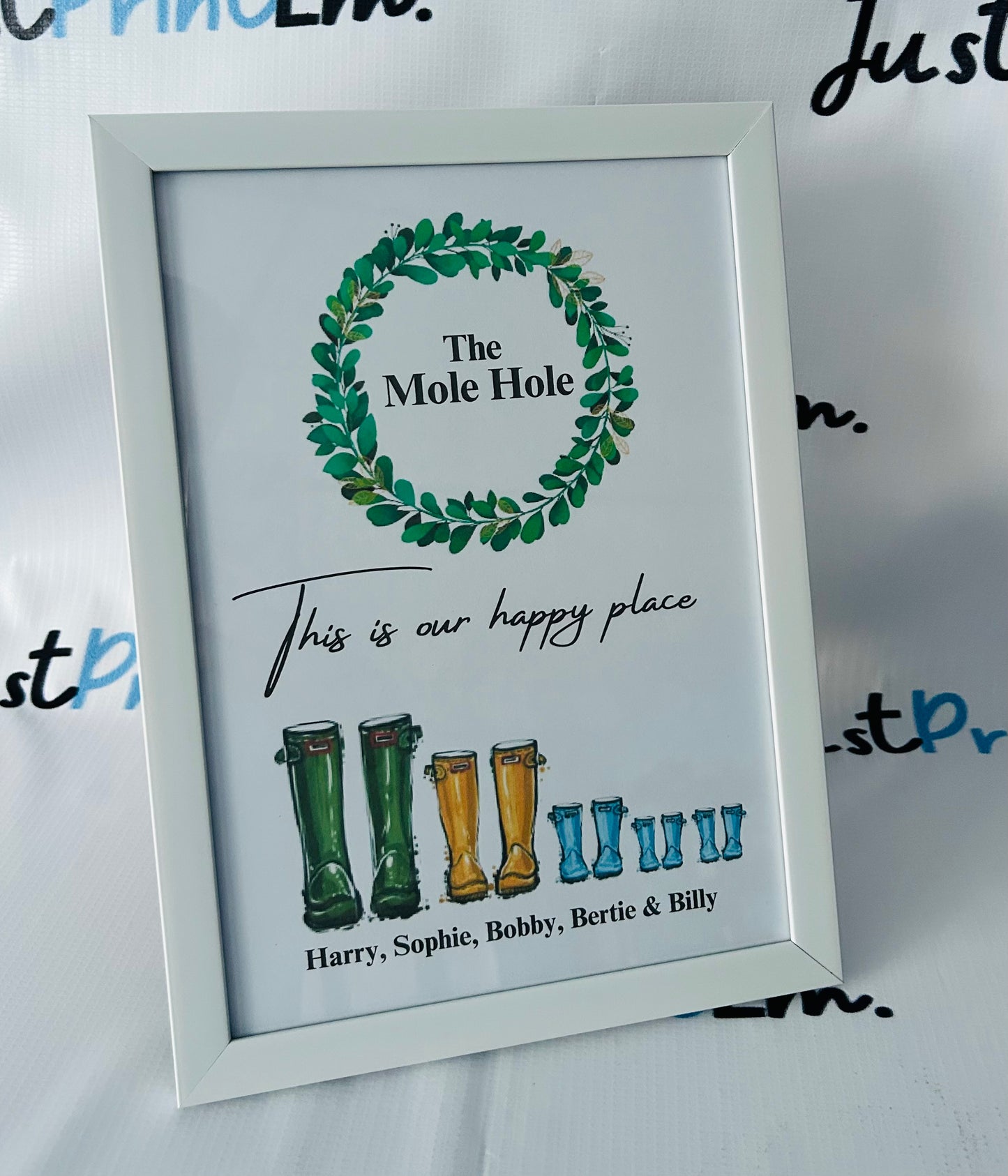 A4 Welly Print & Frame