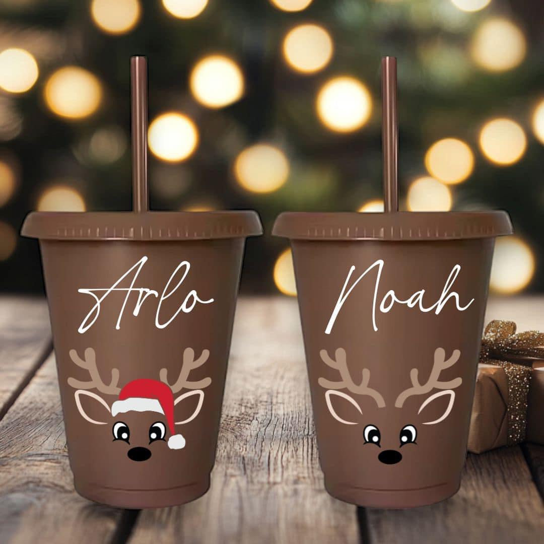 Christmas Reindeer Cold Cup