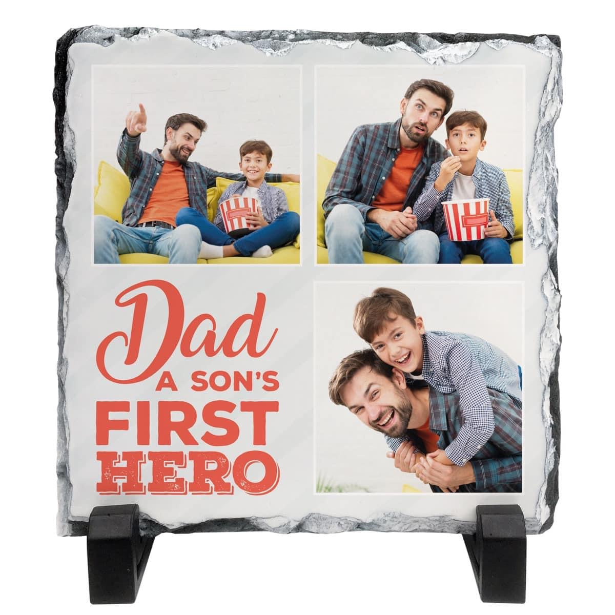 A Son's First Hero Photo Slate