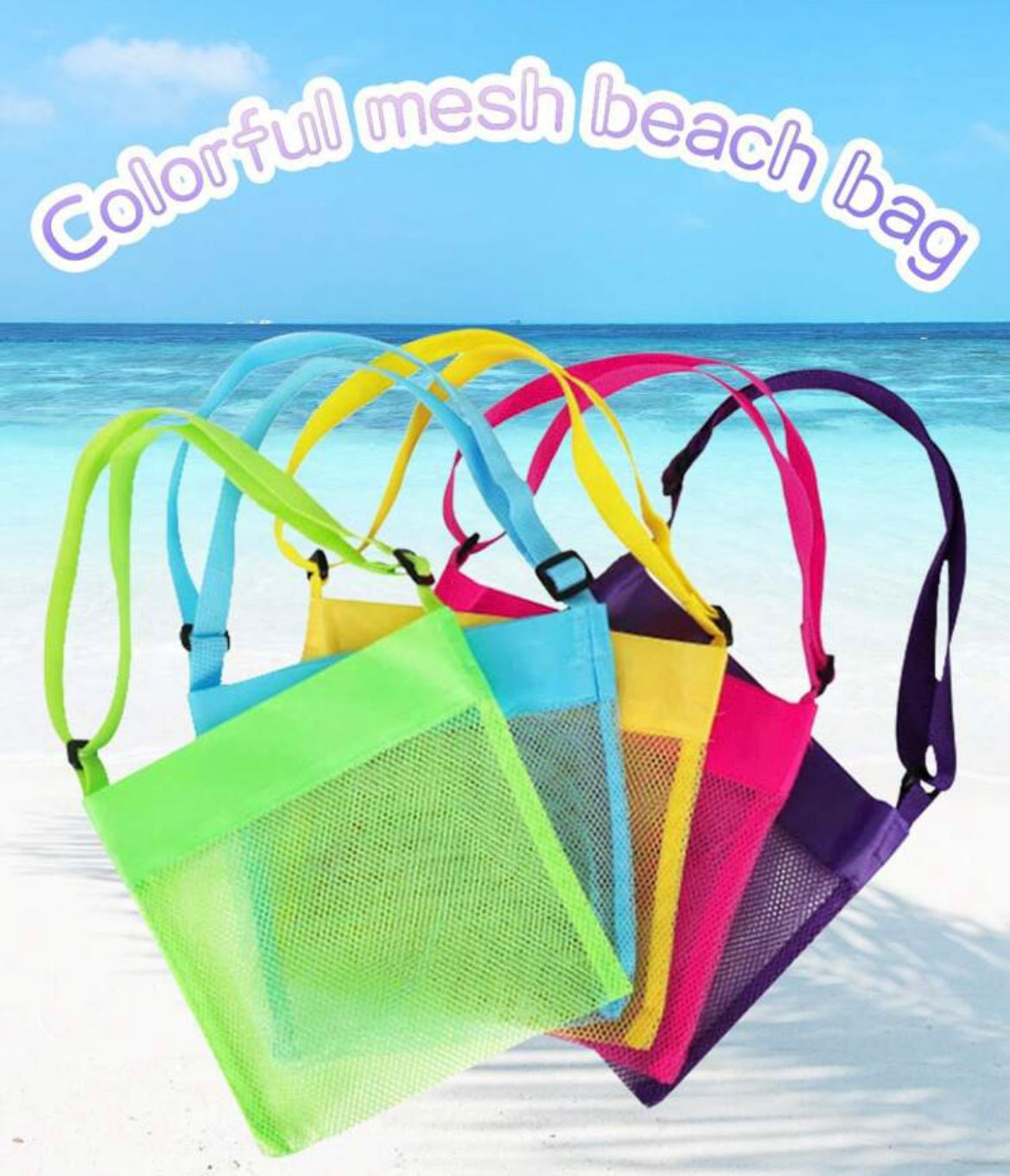 Summer - Unisex Netted Beach Bags