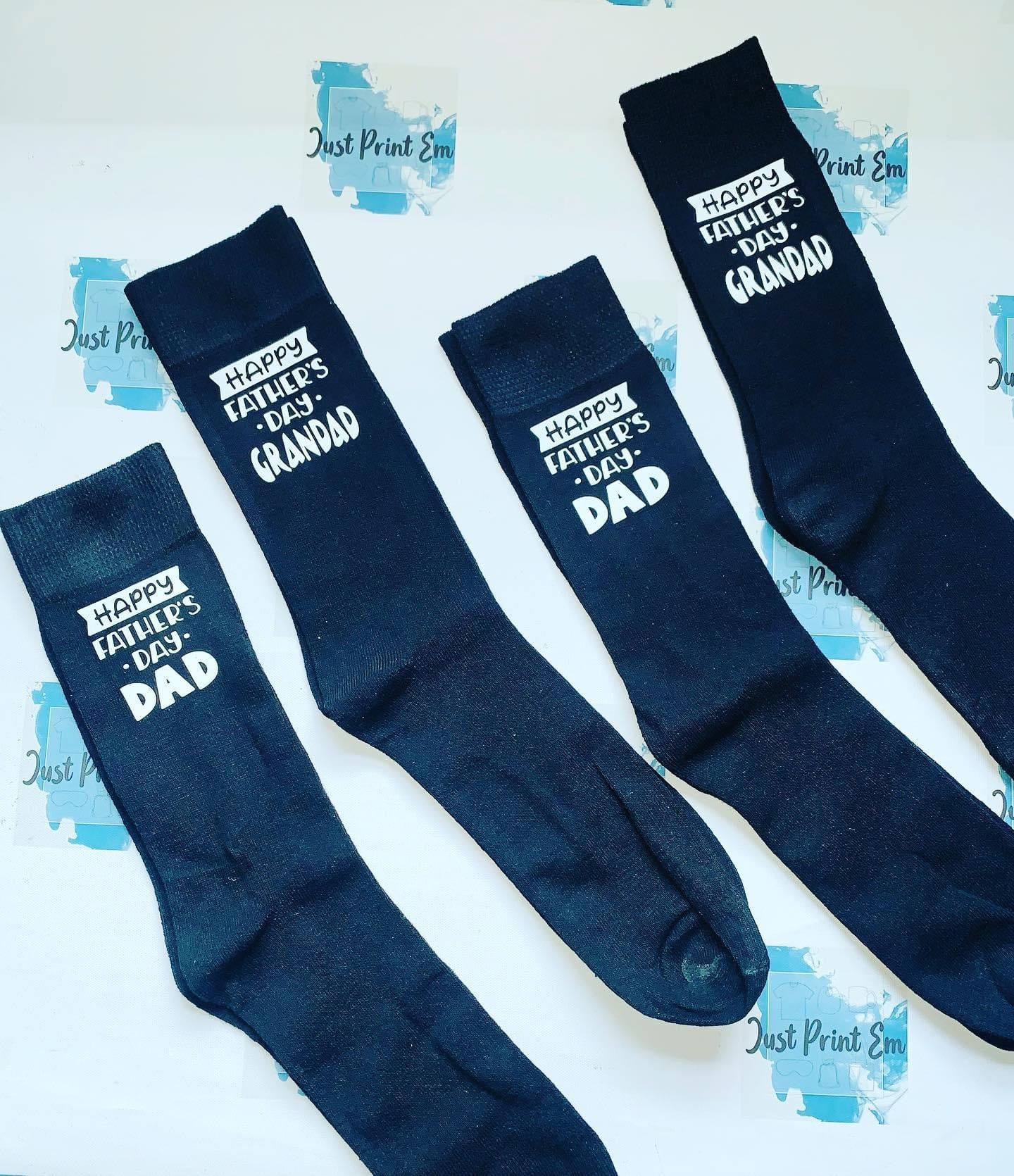 Father's Day Black Socks