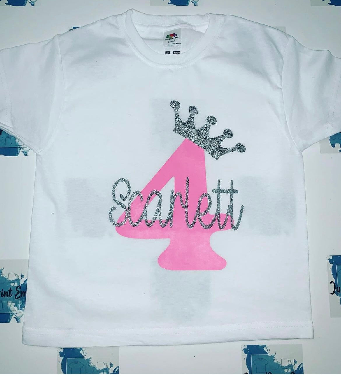 Short Sleeve Children Birthday Custom T-Shirts
