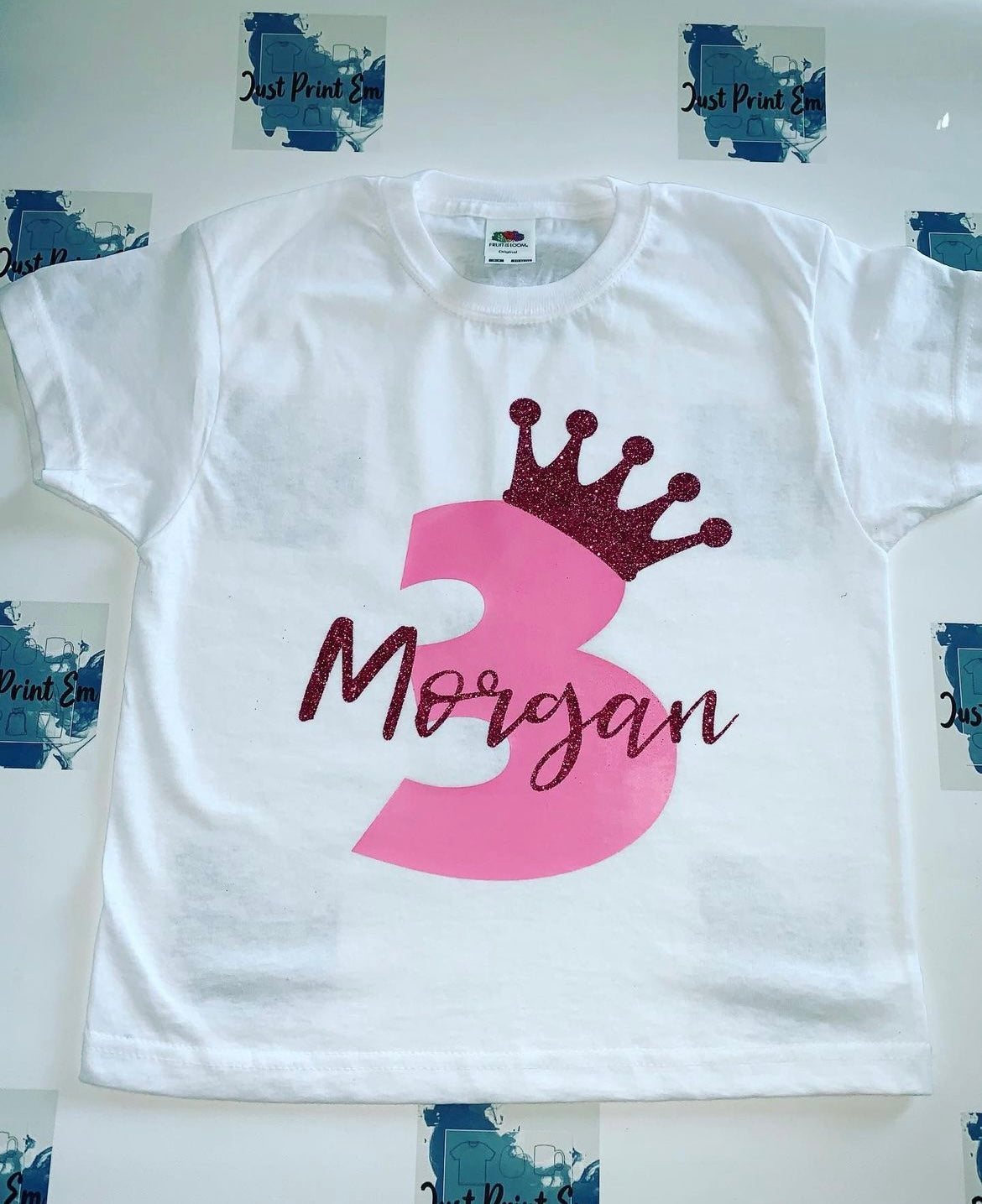 Short Sleeve Children Birthday Custom T-Shirts